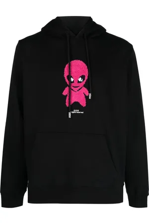 GCDS Alien-patch cotton hoodie