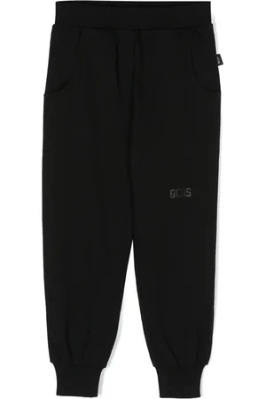 GCDS Logo-print cotton trousers
