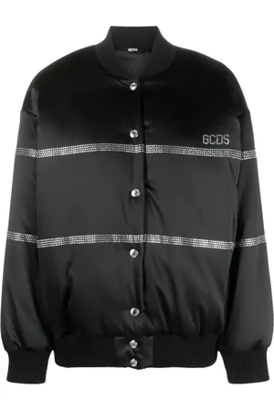 GCDS Bling logo-embellished bomber jacket
