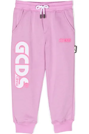GCDS Logo-print cotton track pants