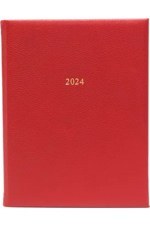 ASPINAL OF LONDON 2024 A4 Day to Page leather diary