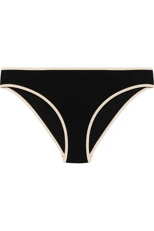 Totême Striped-edge bikini bottoms