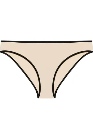 Totême Striped-edge bikini bottoms