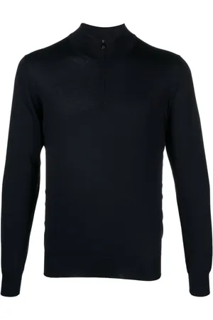 corneliani Half-zip fine-knit jumper