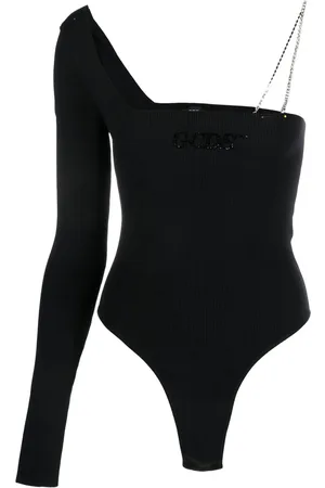 GCDS Bling one-shoulder bodysuit