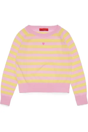 MAX&Co. Kids Heart-detail striped jumper