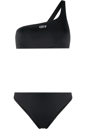 OFF-WHITE Off Stamp-embroidered bikini set