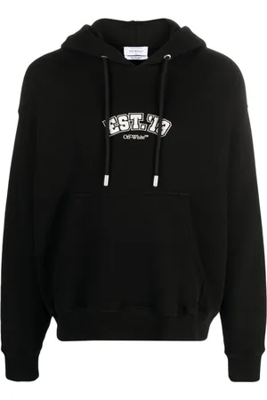 OFF-WHITE Logic cotton hoodie