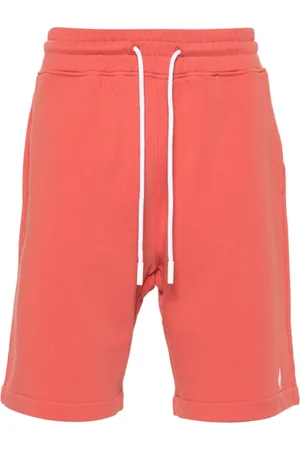 MARCELO BURLON Cross-embroidered track shorts