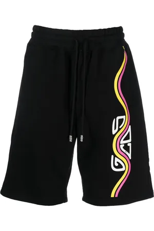 GCDS Logo-print track shorts