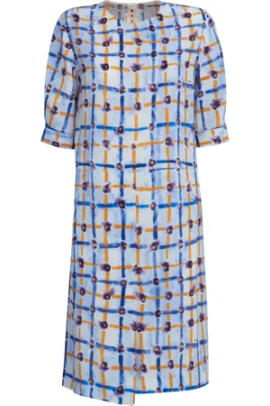 Marni Floral-print asymmetric midi dress