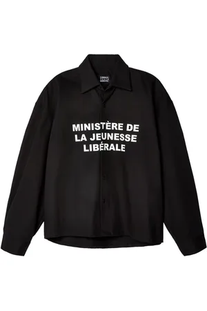 Liberal Youth Ministry Ministère-print cotton shirt