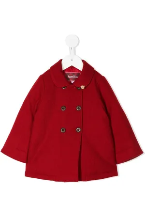 Familiar Double-breasted wool coat