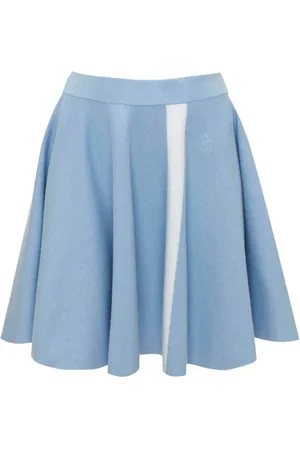 J.W.Anderson A-line logo-embroidered miniskirt