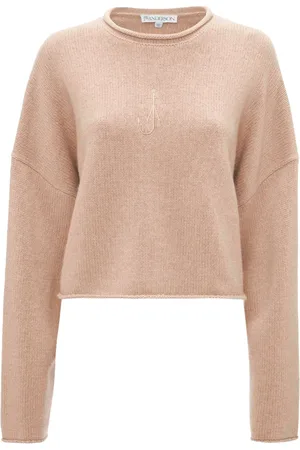 J.W.Anderson Logo-embroidered cropped jumper