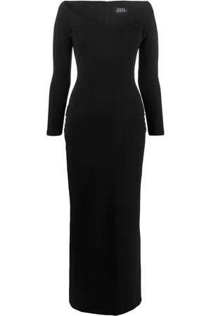 Solace Tara crepe off-shouder maxi dress