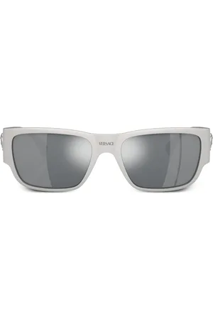 VERSACE Medusa rectangle metal sunglasses