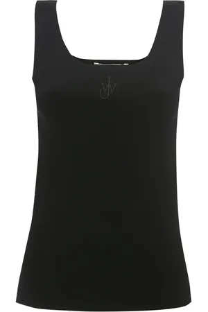 J.W.Anderson Anchor-embroidered square-neck tank top