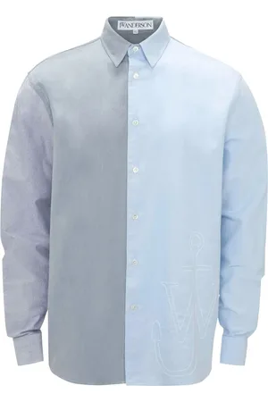 J.W.Anderson Anchor-embroidered patchwork shirt