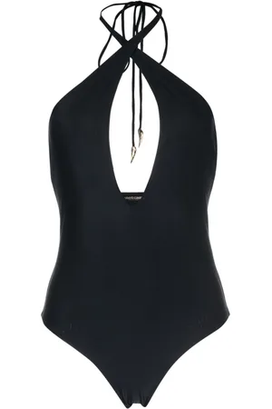 Roberto Cavalli Halterneck cut-out swimsuit