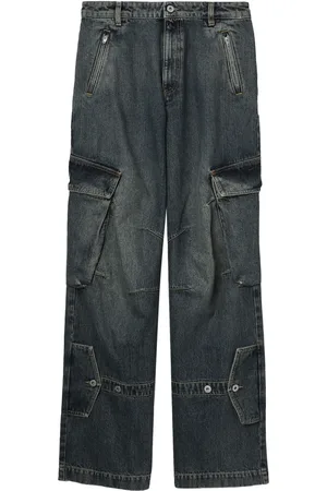Halfboy High-rise wide-leg cargo jeans