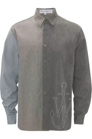 J.W.Anderson Anchor-embroidered patchwork shirt