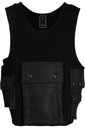 Maharishi Scoop-neck merino wool vest