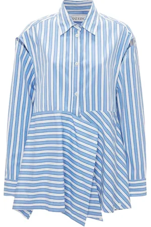 J.W.Anderson Striped draped cotton shirt
