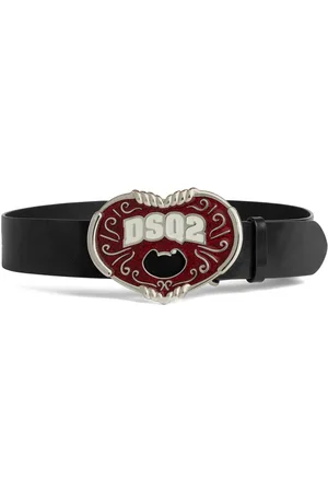 Dsquared2 Logo-plaque leather belt