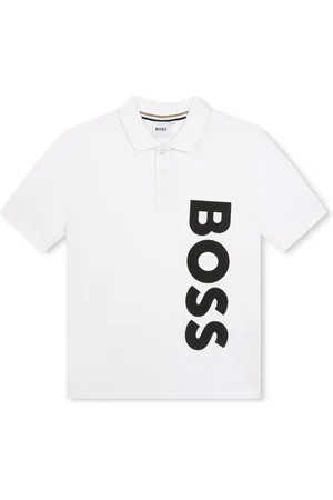 HUGO BOSS Logo-print cotton polo shirt