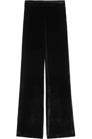 Jil Sander High-waist velvet straight-leg trousers