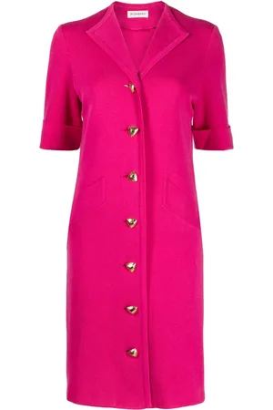 Saint Laurent Short-sleeve midi dress