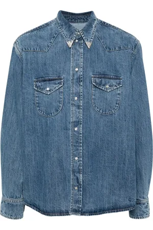 Bally Crystal-embellished denim shirt