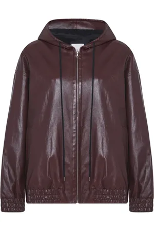 ROSETTA GETTY Plonge leather hooded jacket