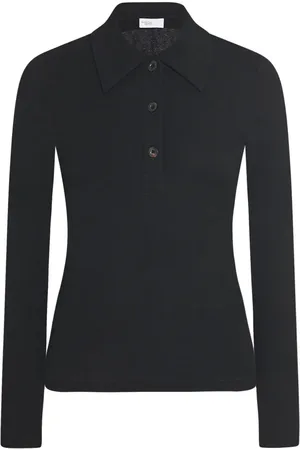 ROSETTA GETTY Slim-cut jersey polo top