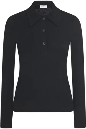 ROSETTA GETTY Slim-cut jersey polo top