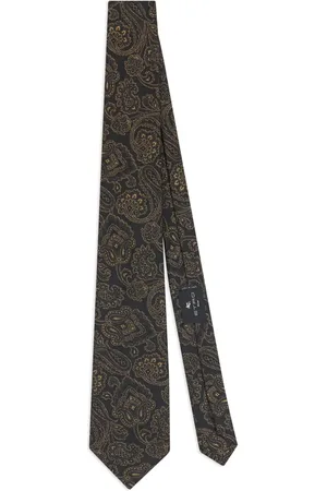Etro Paisley-print metallic-effect tie