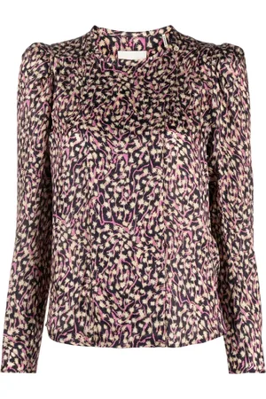 Isabel Marant Lensy graphic-print blouse