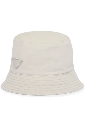 Prada Triangle-logo corduroy bucket hat