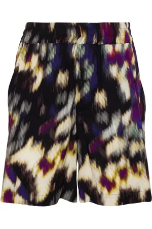 Isabel Marant Vataya abstract-print shorts