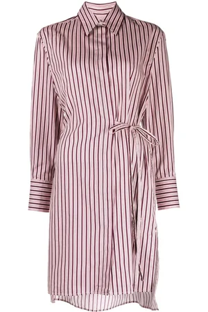Maison Kitsuné Striped shirt minidress