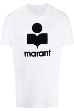 Isabel Marant Karman logo-print linen T-shirt