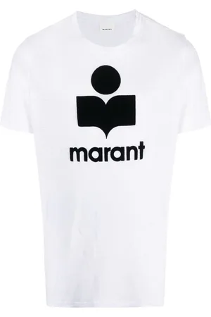 Isabel Marant Karman logo-print linen T-shirt