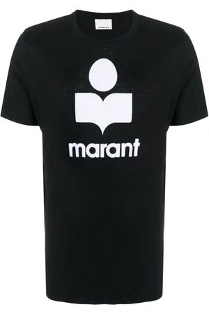 Isabel Marant Karman logo-print linen T-shirt