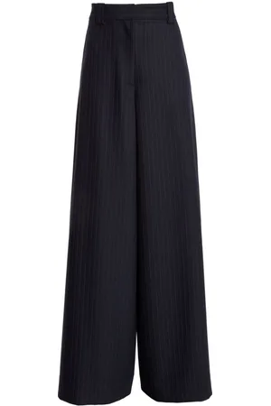 Khaite Jacob pinstriped wide-leg trousers