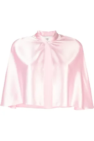 Atu Body Couture Stand-up collar satin cape