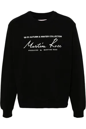 MARTINE ROSE Logo-print cotton sweatshirt