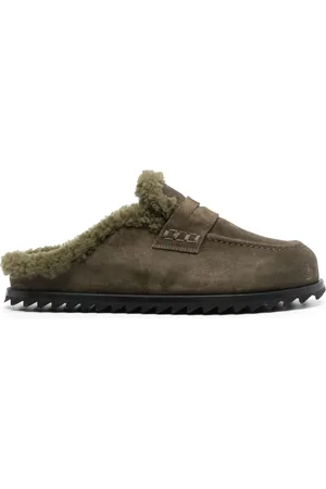 Officine creative Penny slot shearling loafers