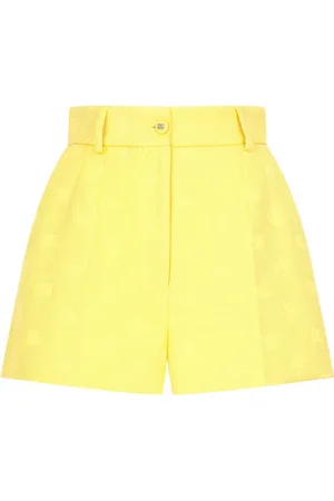 Dolce & Gabbana Logo-jacquard high-waisted shorts