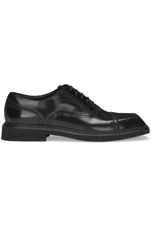 Dolce & Gabbana Square-toe leather Derby shoes
